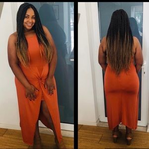 Jacinth Knot Front Dress